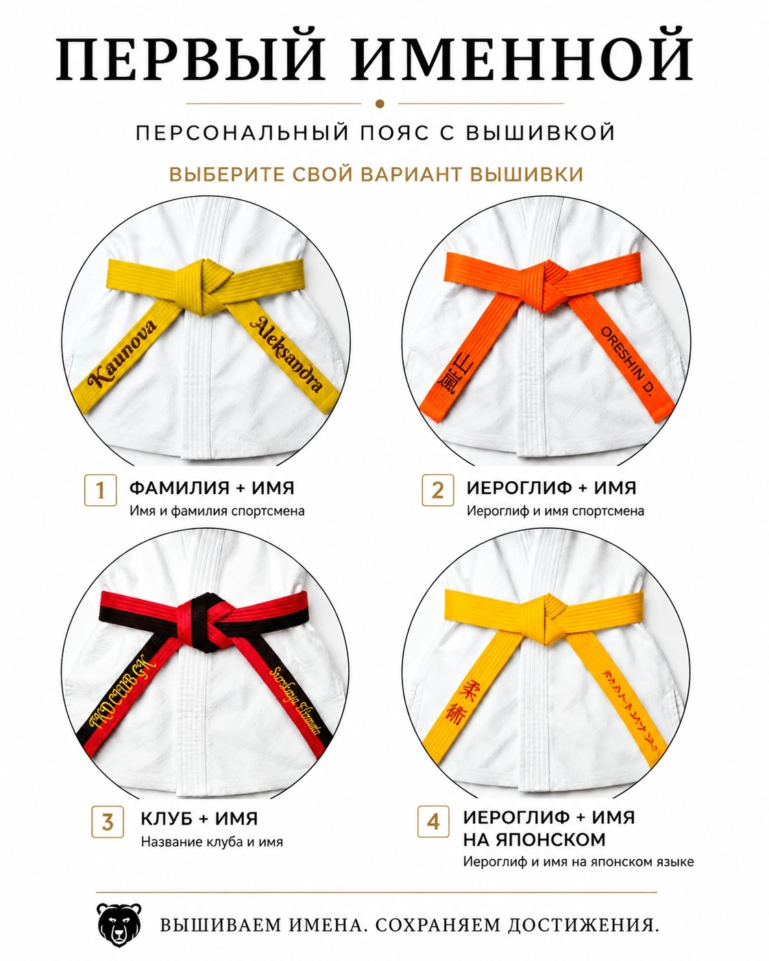 Первый Именной — пример именного пояса